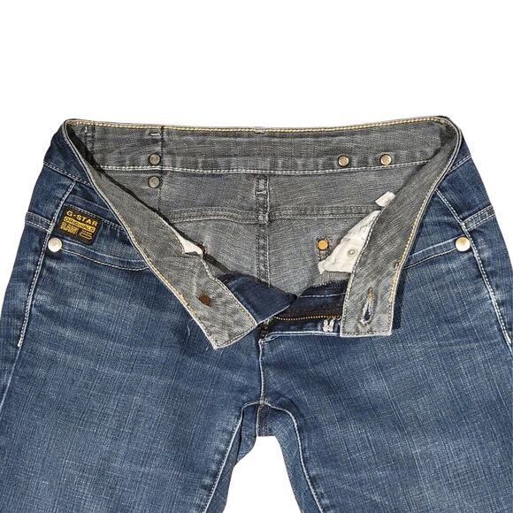 G-STAR RAW Midge Straight 5 Pocket Adjustable Waist Jeans Womens 28x32 Durable - Picture 1 of 13